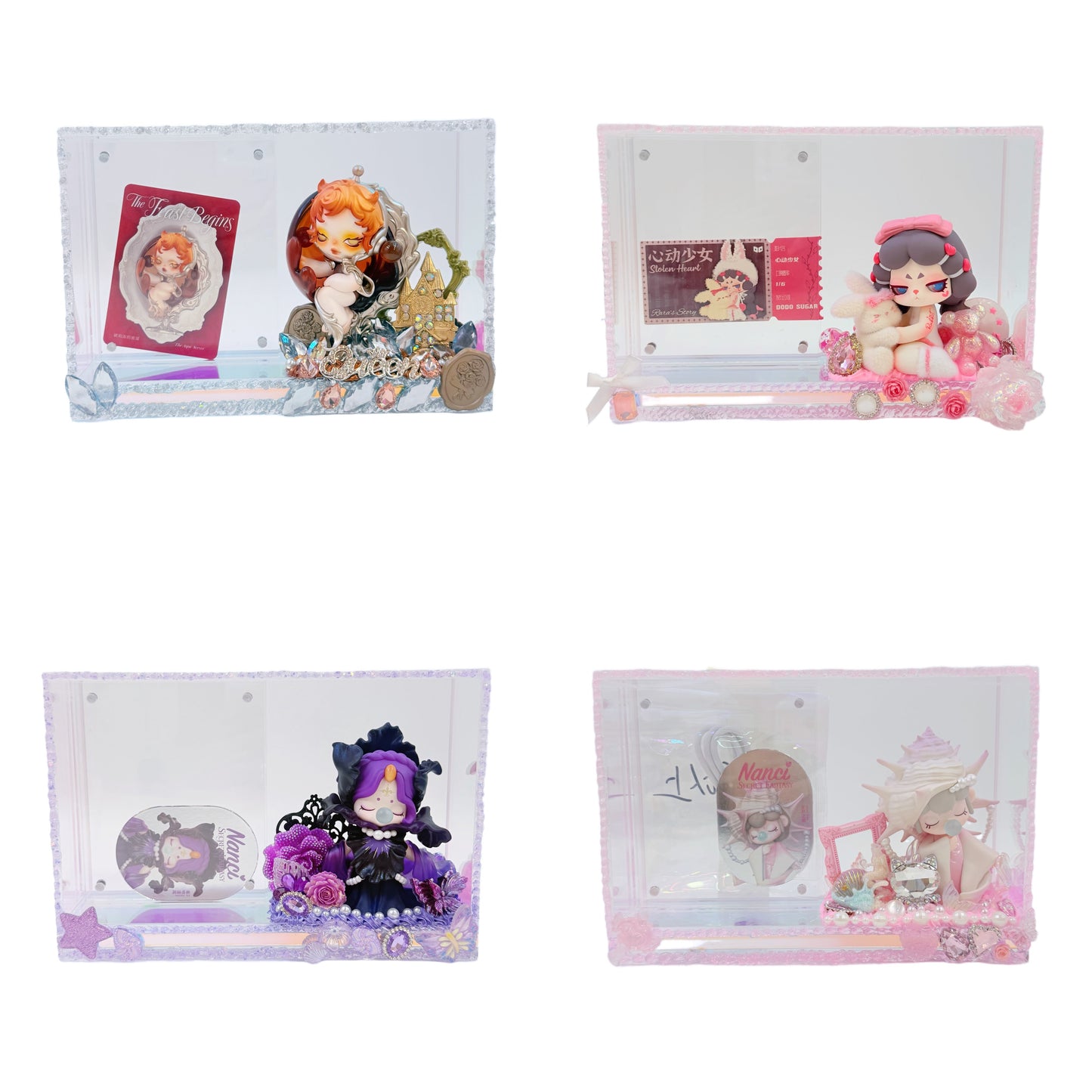 Handmade Acrylic Iridescent Light-up Photo Frame