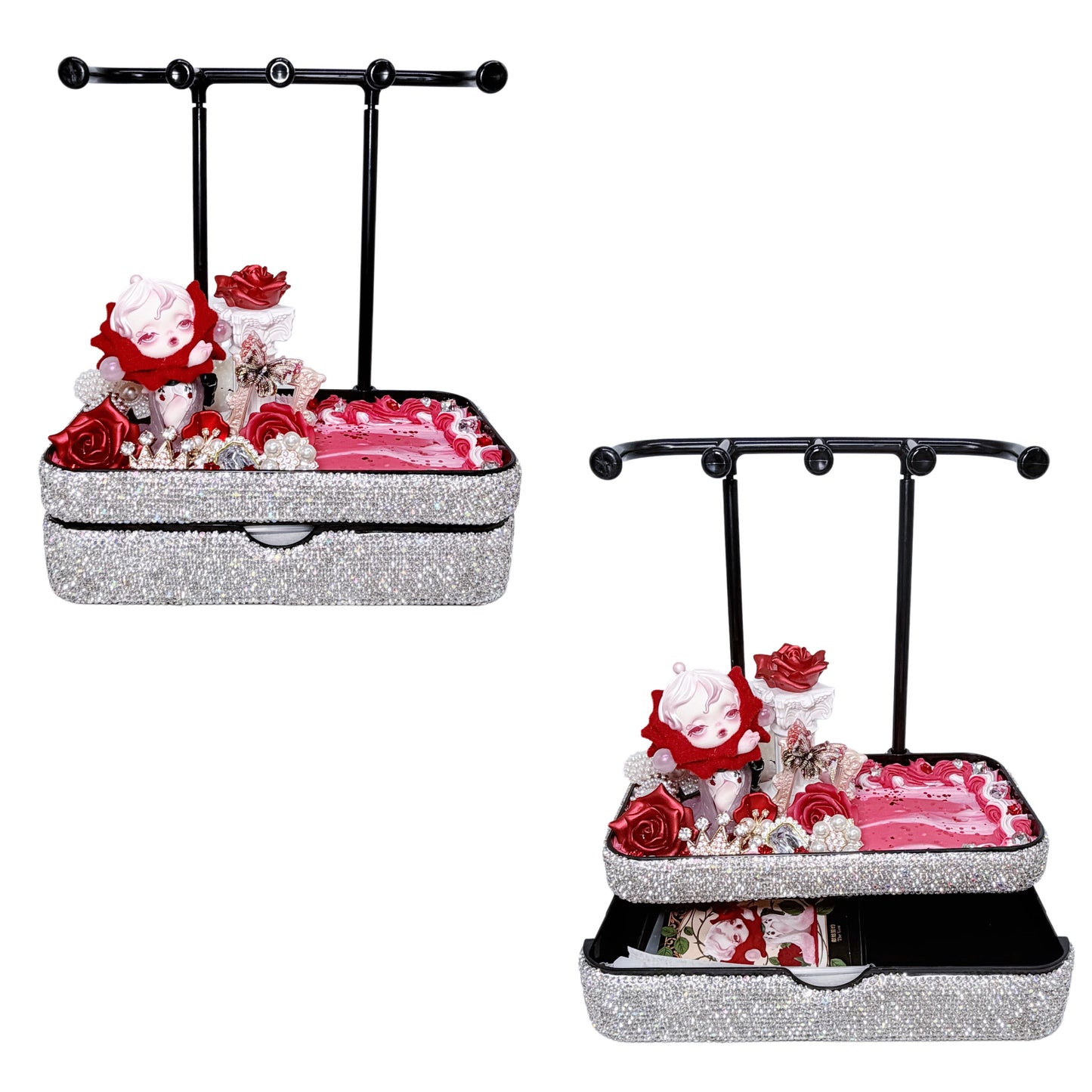 Handmade Rhinestone Entrance Storage Tray