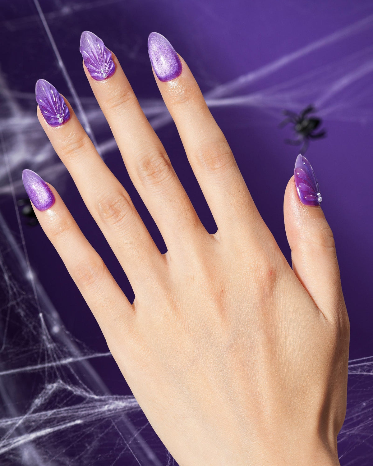 KOSBLING nail studio — Cat Eye / Purple Hex