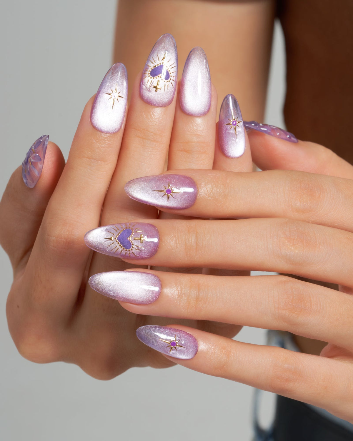 KOSBLING nail studio — Cat Eye / Purple Heart+