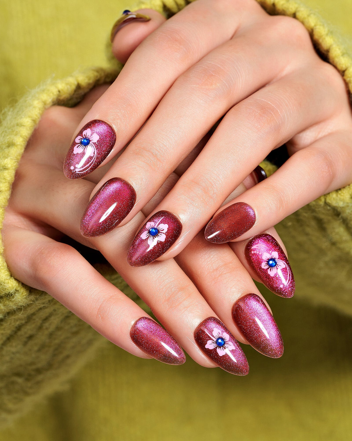 KOSBLING nail studio — Cat Eye / Velvet Bloom