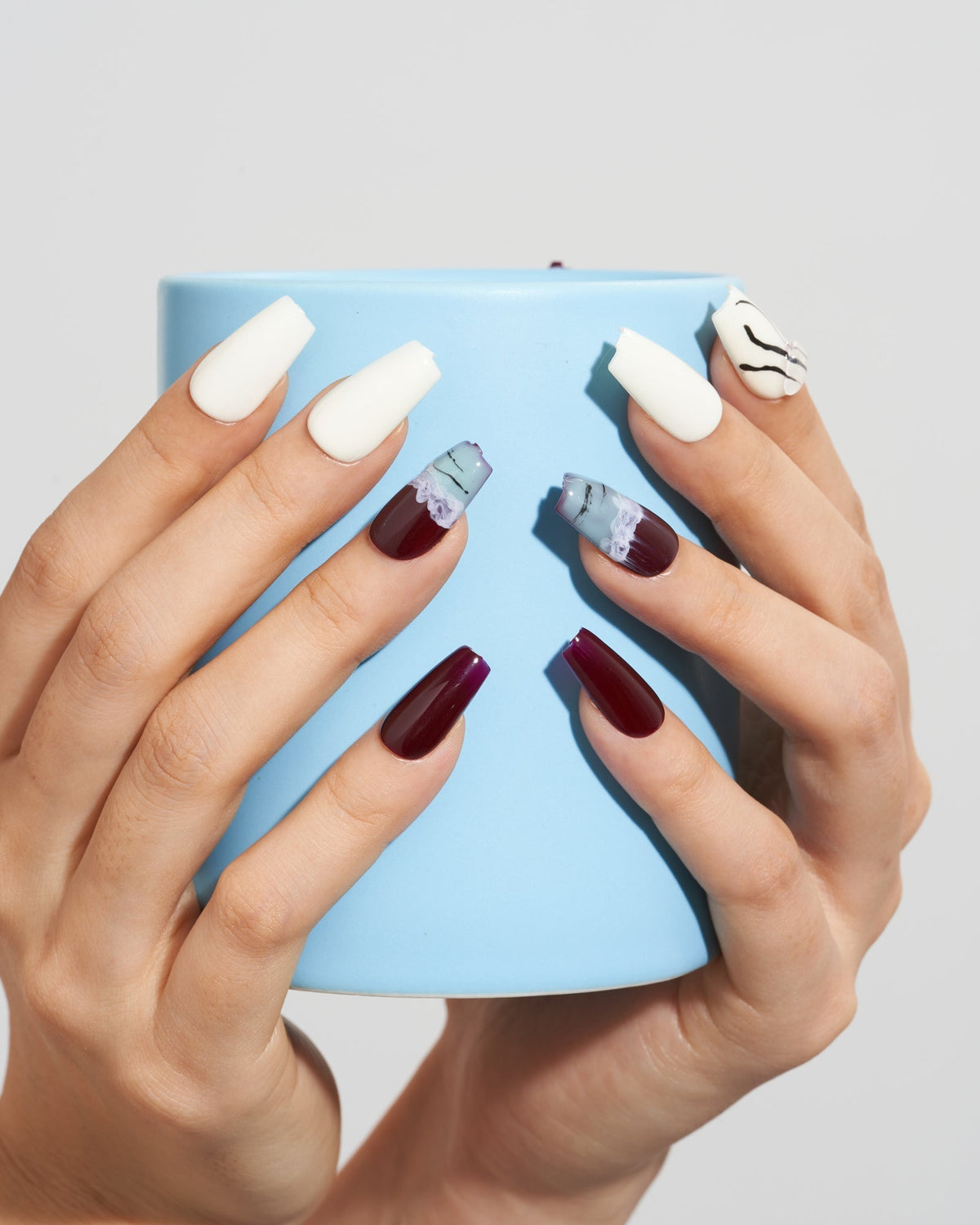 KOSBLING nail studio — Burgundy Ice