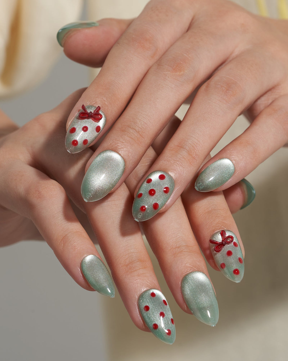 KOSBLING nail studio — Cat Eye / Cherry Mint