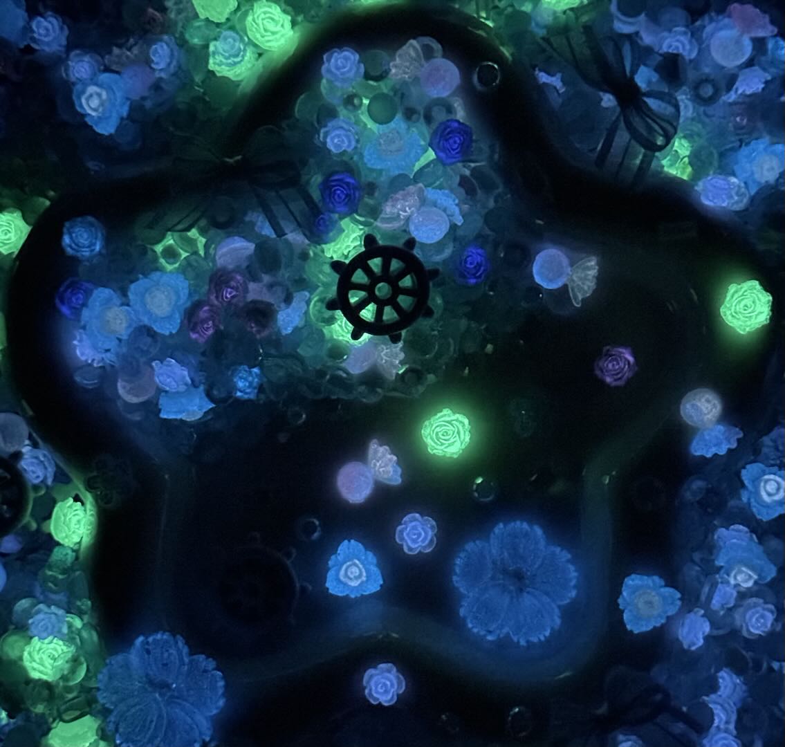 混ぜゲームー海底の花園(ネール用 夜光) - Kosbling - beads