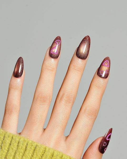 Cat Eye / Date Night — Handmade Nails - kosbling-kb-design-reference