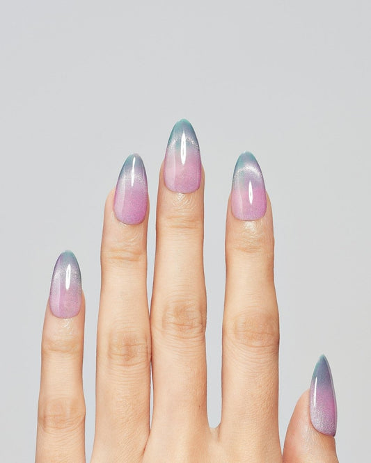 Cat Eye / Sapphire Line — Handmade Nails - kosbling-kb-design-reference
