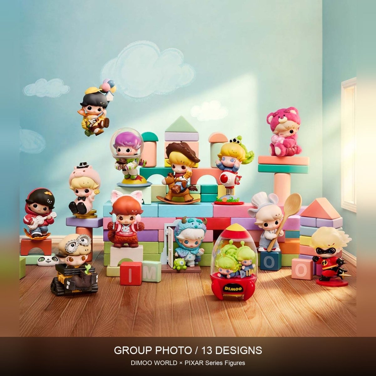 DIMOO-WORLD × PIXAR Series Figures - kosbling-ip-dimoo