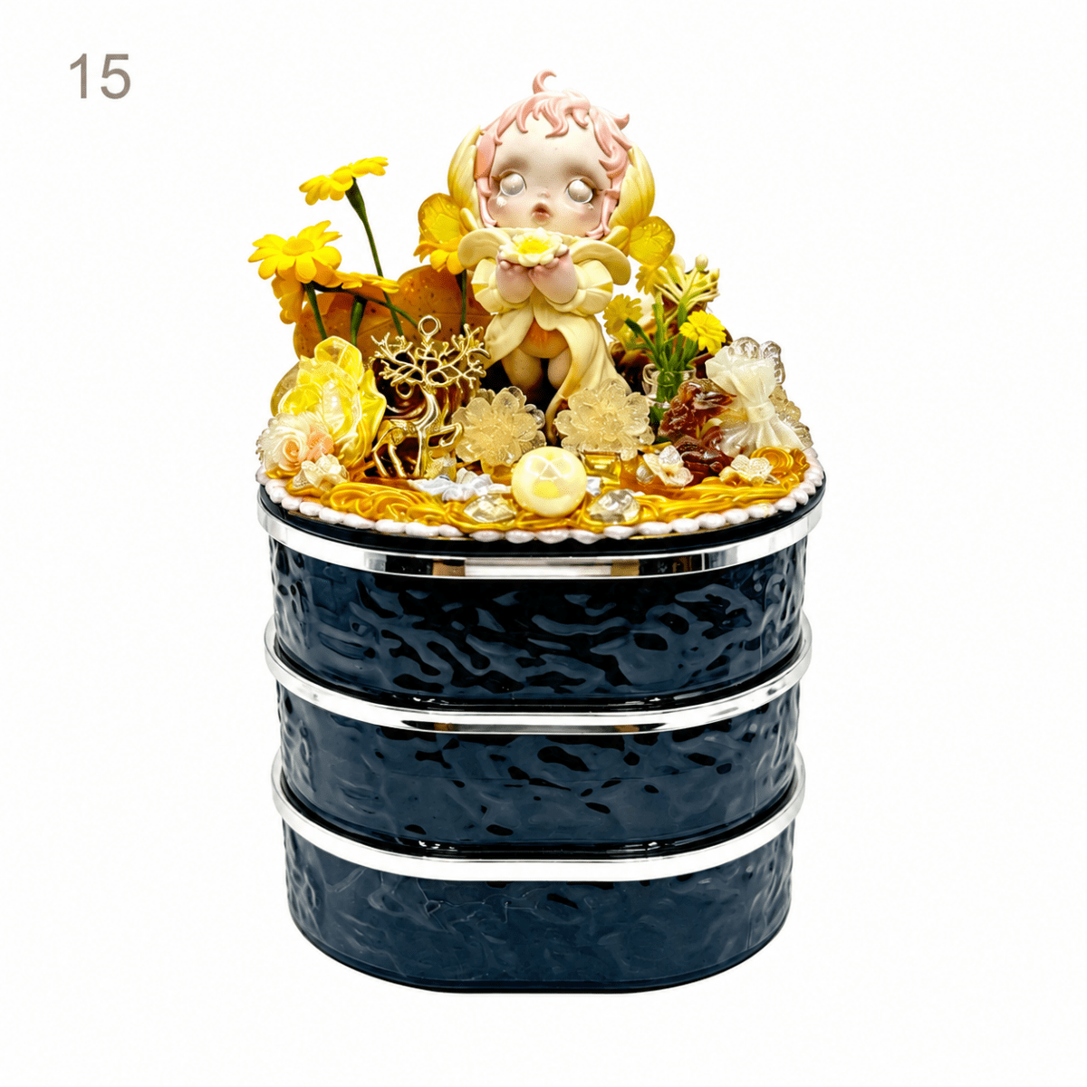 Handmade Decoden 3-Tier Rotating Storage Organizer - kosbling-creator-pick