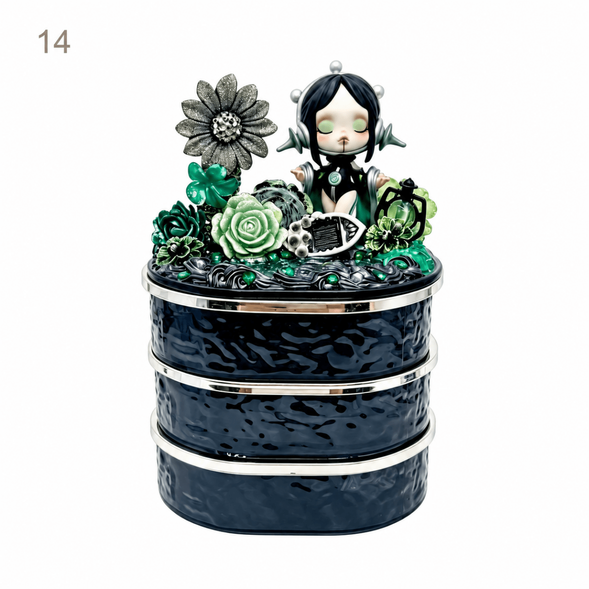 Handmade Decoden 3-Tier Rotating Storage Organizer - kosbling-creator-pick