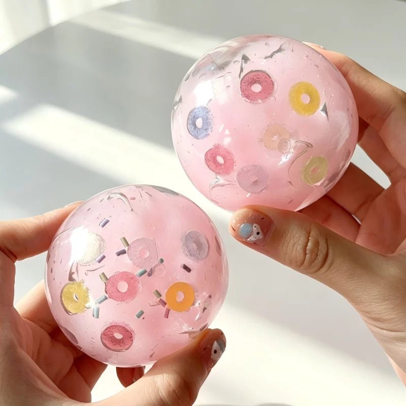Rainbow Donut — Handmade Stress Ball