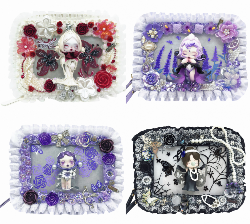Handmade Rectangular makeup bag