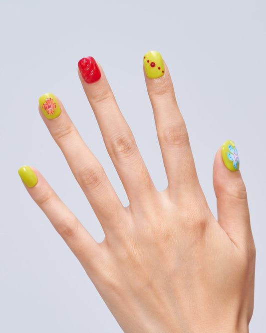 Tropical Blossom — Handmade Nails - kosbling-kb-design-reference