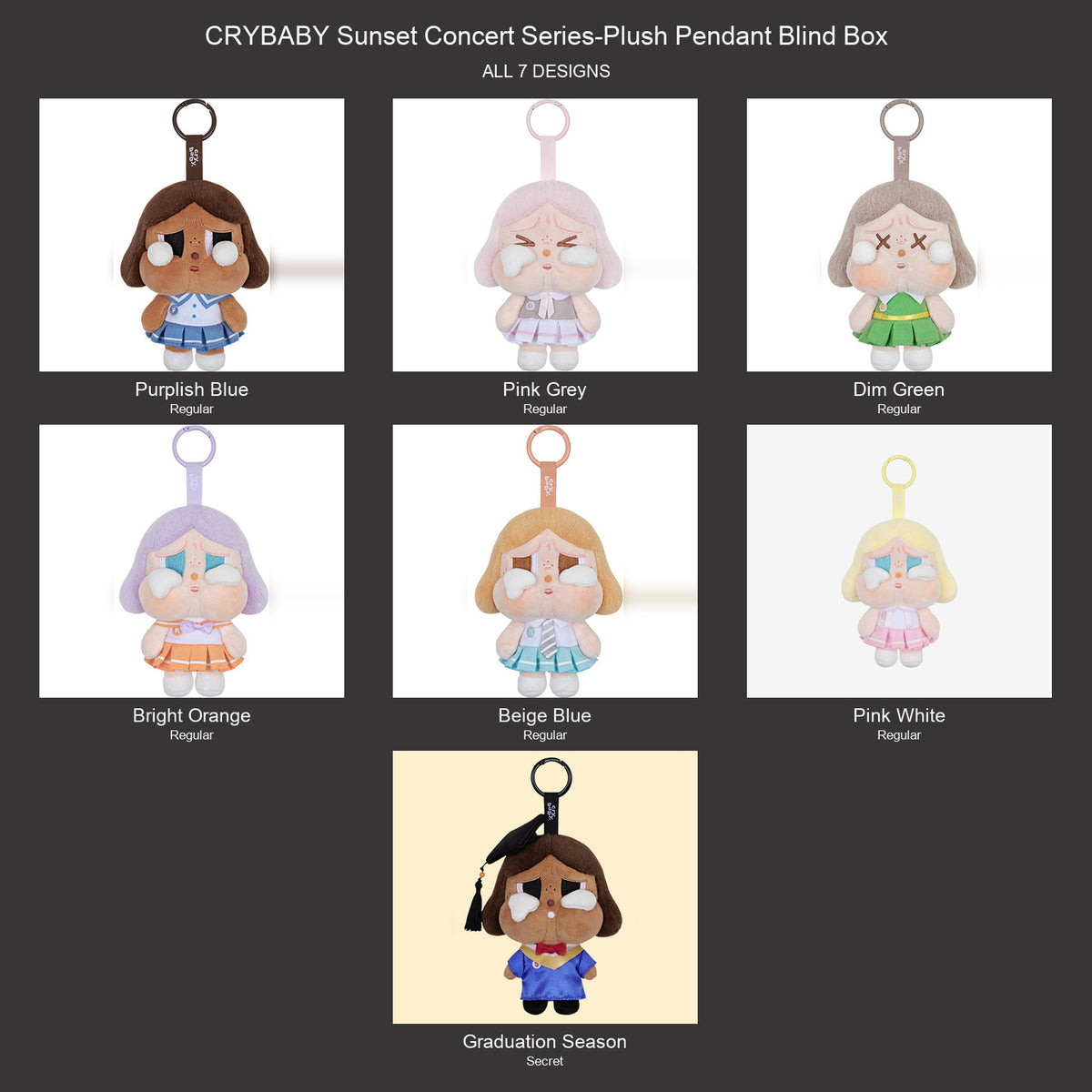 Crybaby-Sunset Concert Series-Plush Pendant Blind Box