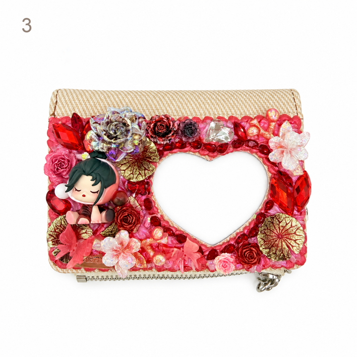 Decorated Heart-Shaped Coin Purse