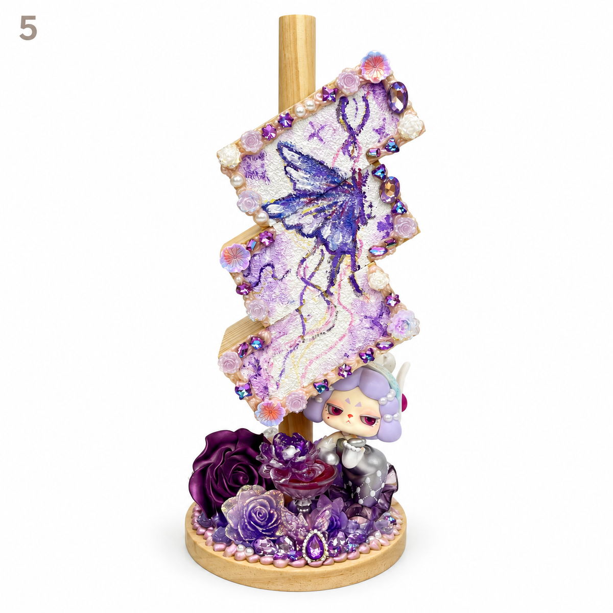 Kosbling In Stock- Three-Tier Hand-Painted Pen Holder