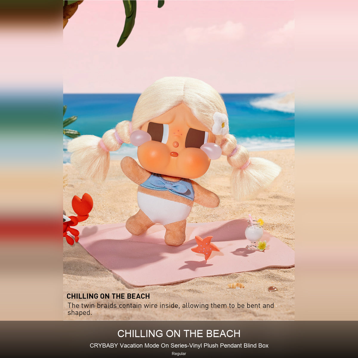 Crybaby-Vacation Mode On Series-Vinyl Plush Pendant Blind Box