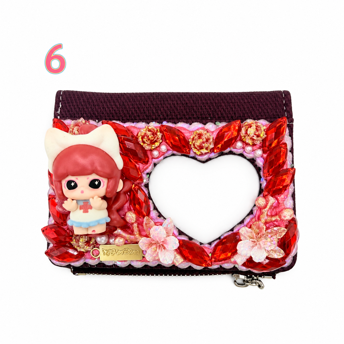 Kosbling In Stock- Heart shaped coin purse