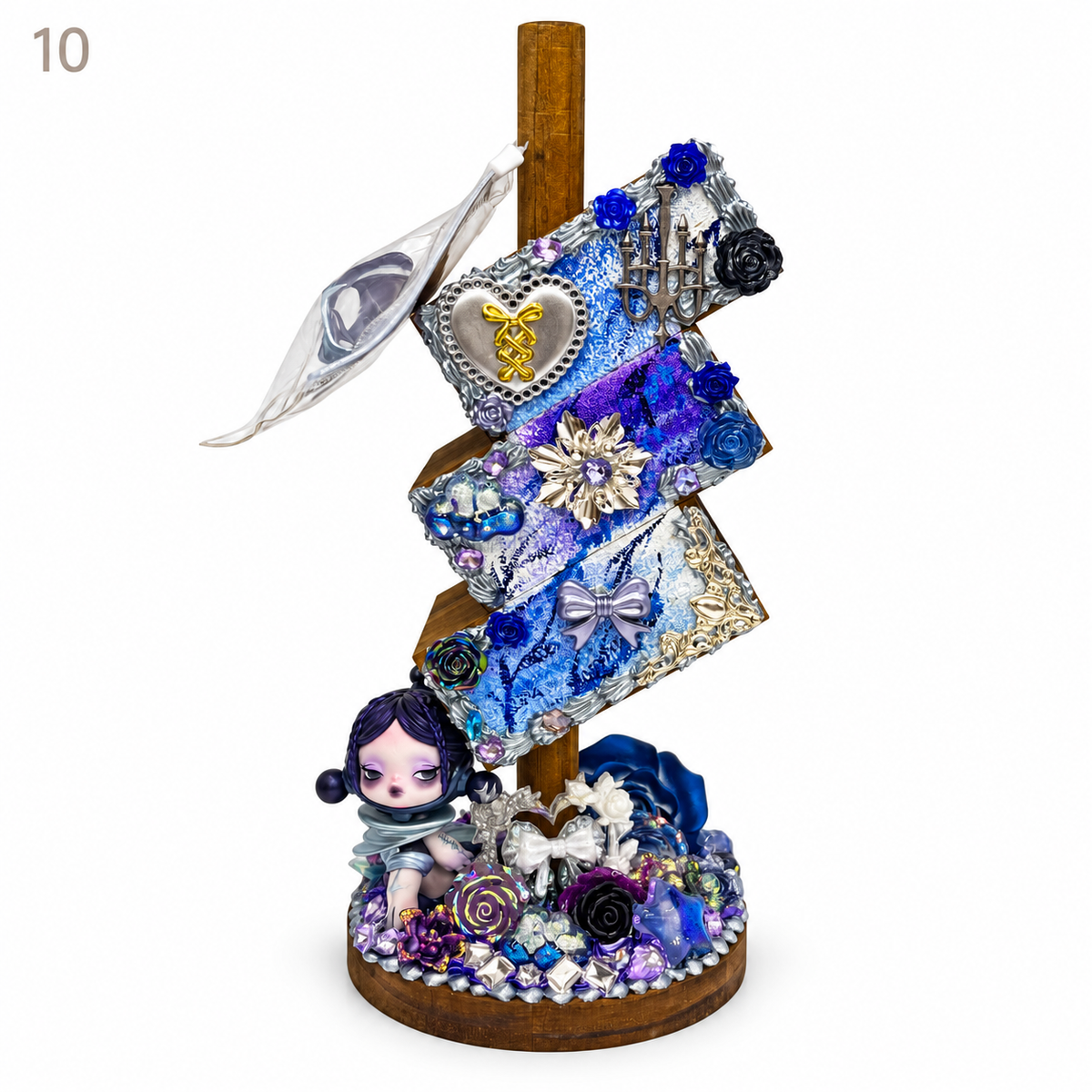 Kosbling In Stock- Three-Tier Hand-Painted Pen Holder