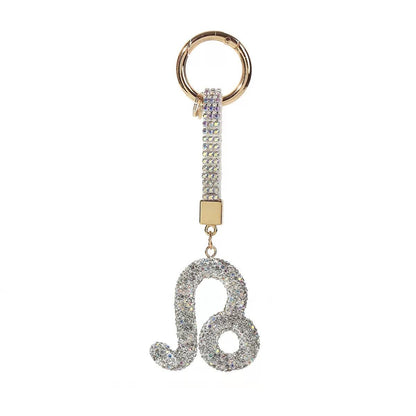 12 Constellation Diamond Bag Pendant Keychain - kosbling-