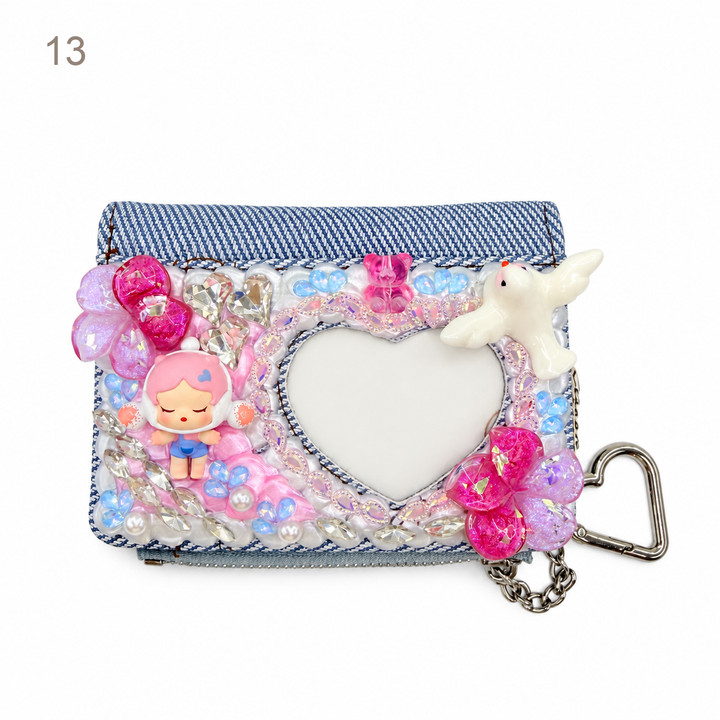 Decorated Heart-Shaped Coin Purse