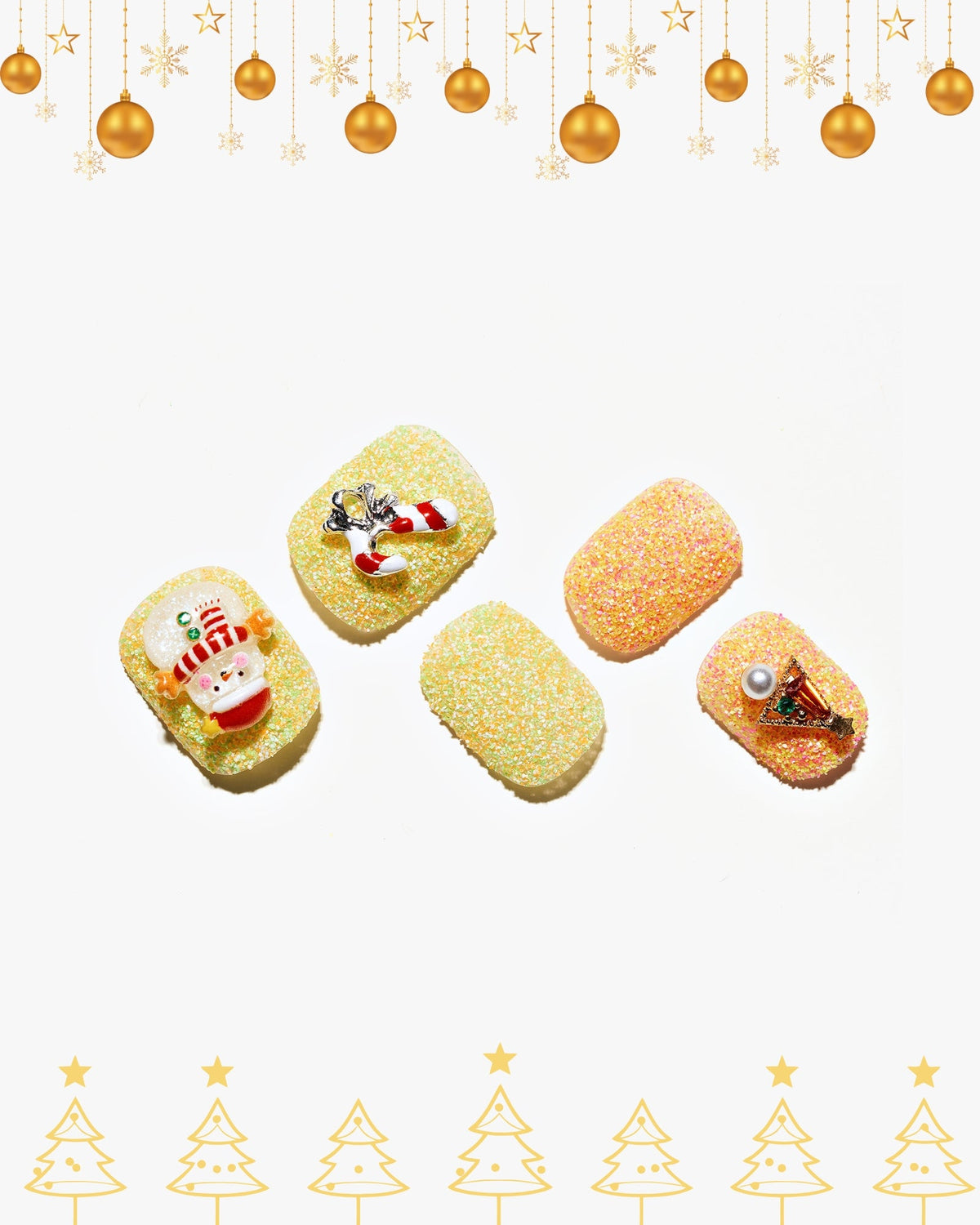 KOSBLING nail studio — Champagne Noel