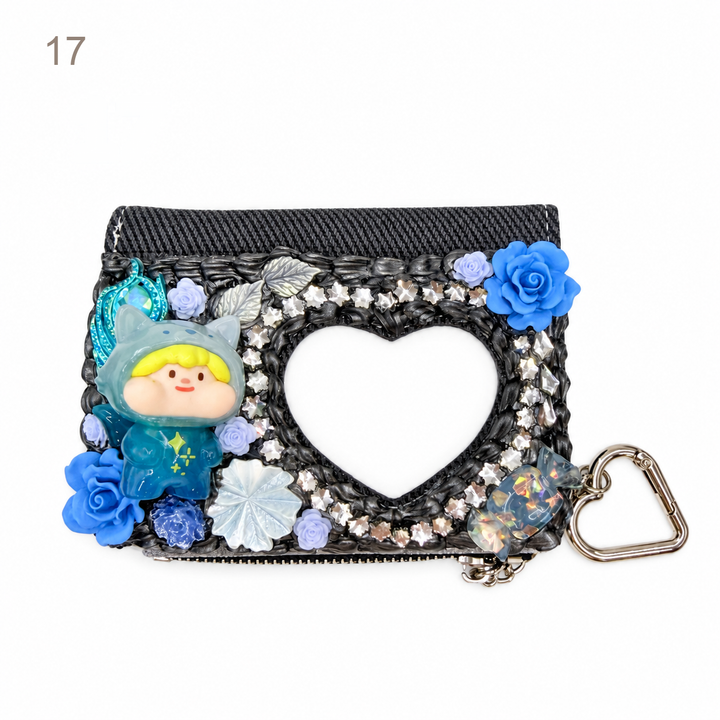 Decorated Heart-Shaped Coin Purse
