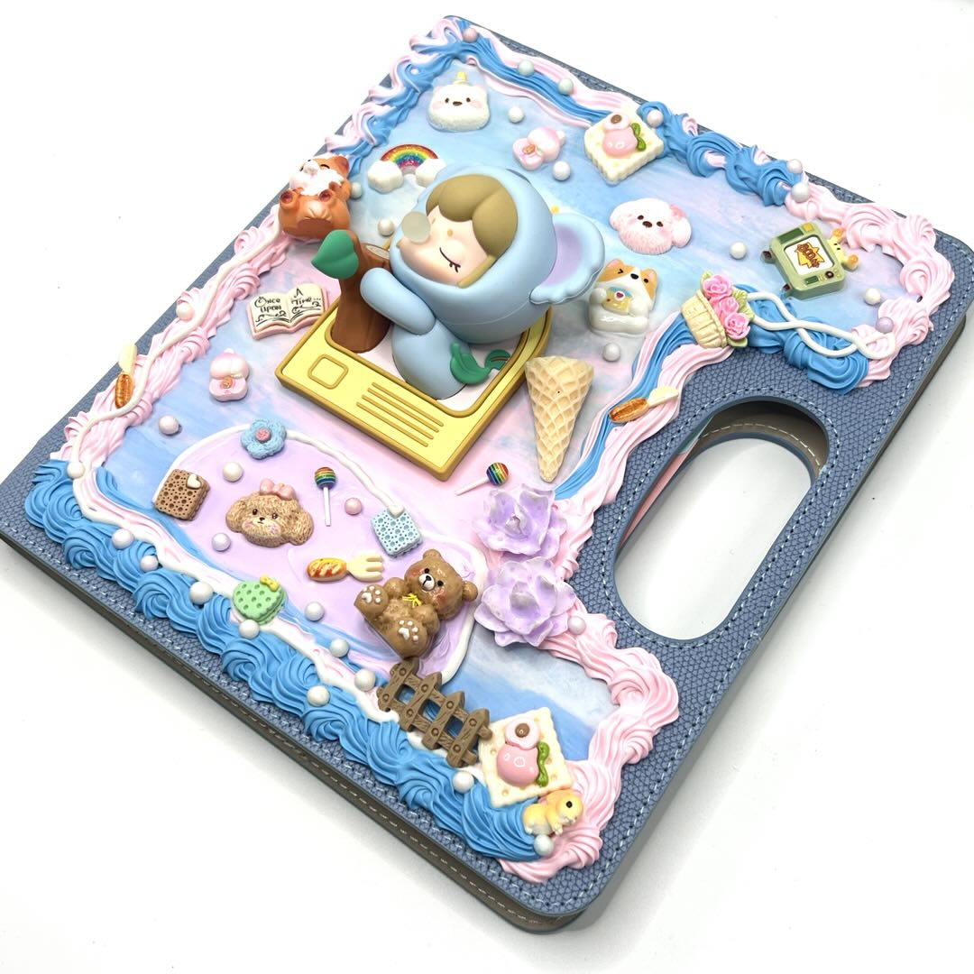 Handmade Portable Carry‑Handle Notebook With Cream Glue - Kosbling Handmade Blind Bag