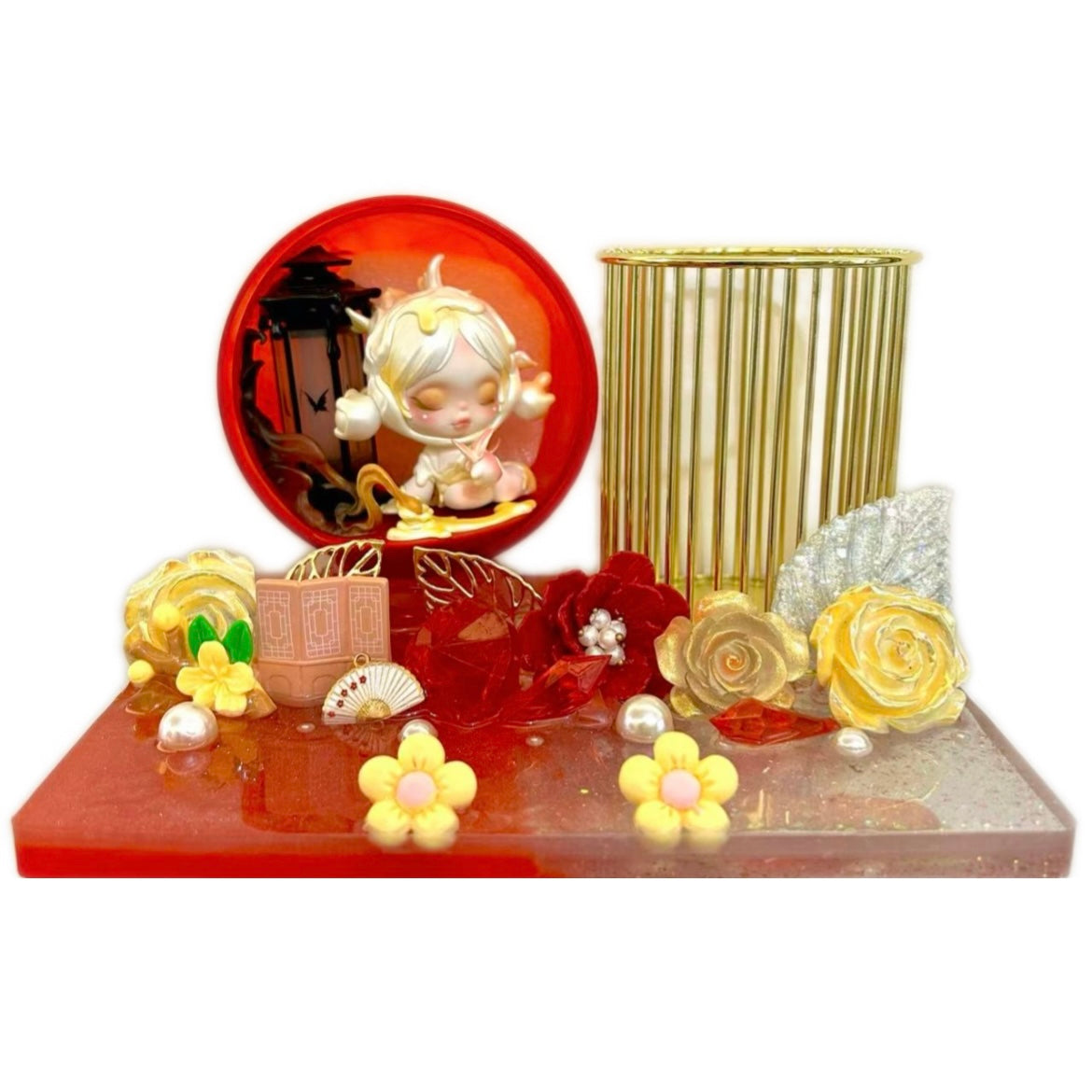 Handmade Resin Stand & Brush Holder 6