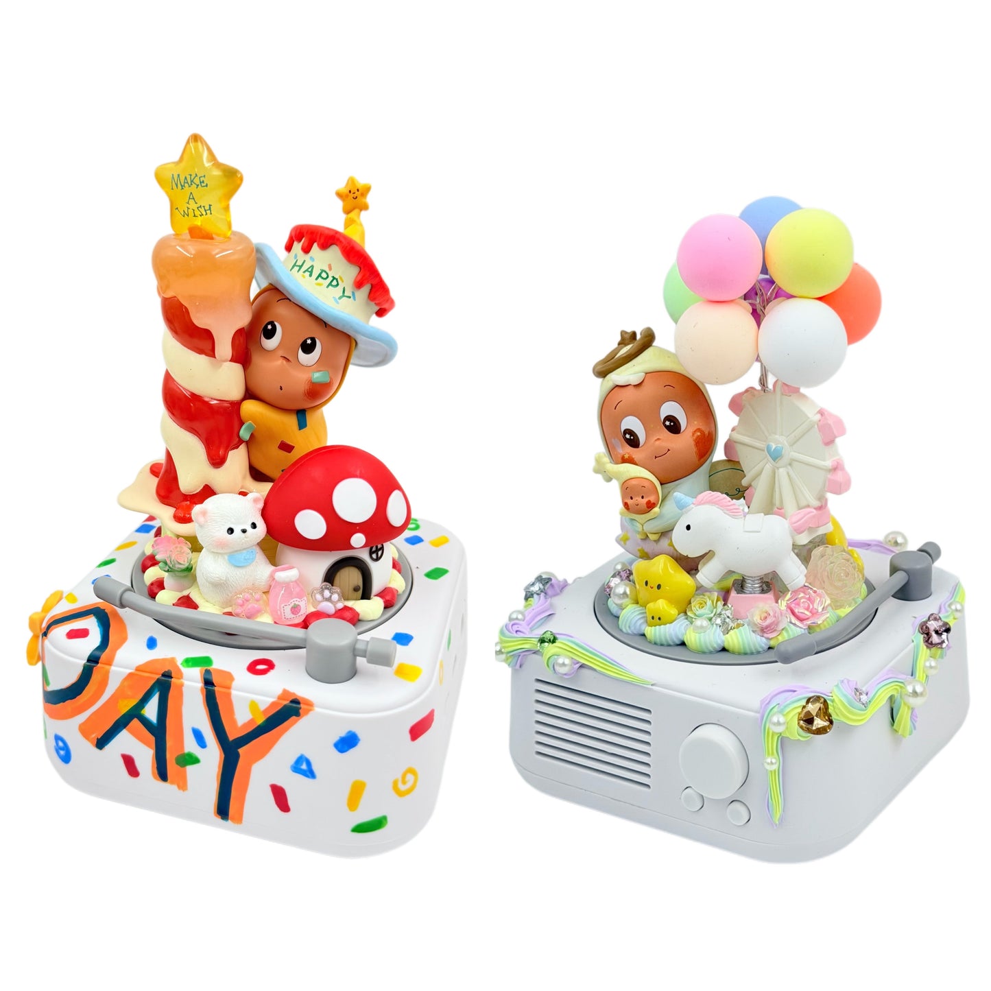 Portable Bluetooth Speaker with Cream Glue, Doll DIY - Kosbling Blind Bag