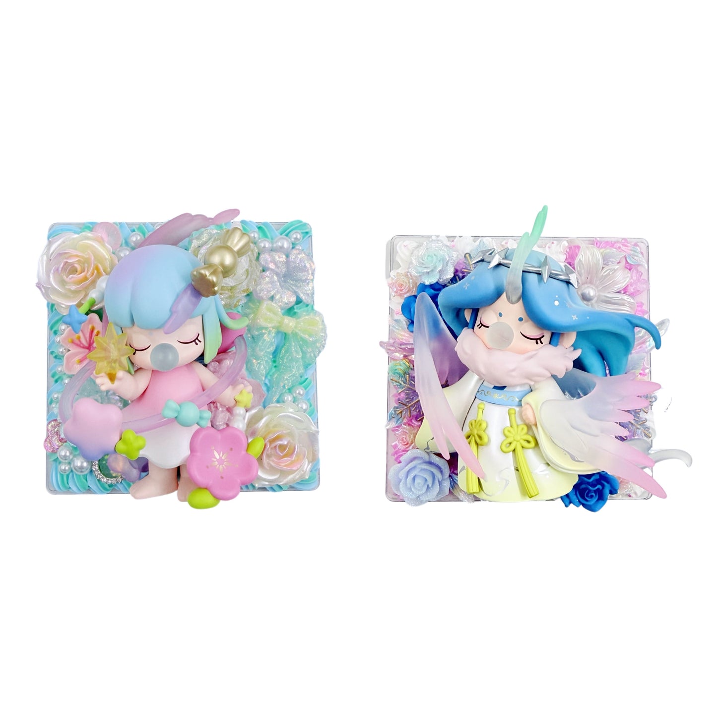 Handmade Large square refrigerator magnets