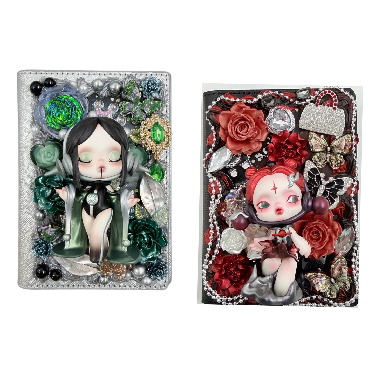Handmade Passport book with Diamond Plush Doll