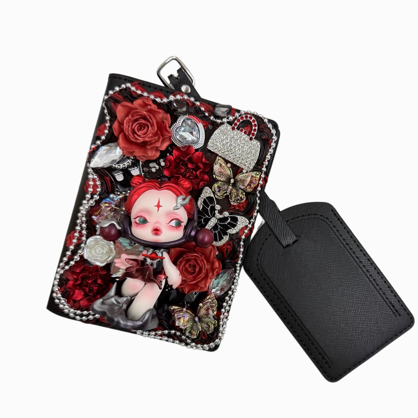 Handmade Passport book with Diamond Plush Doll
