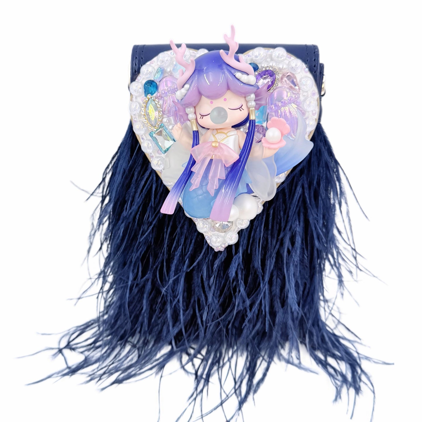 Handmade Heart-Shaped Crossbody Phone Bag