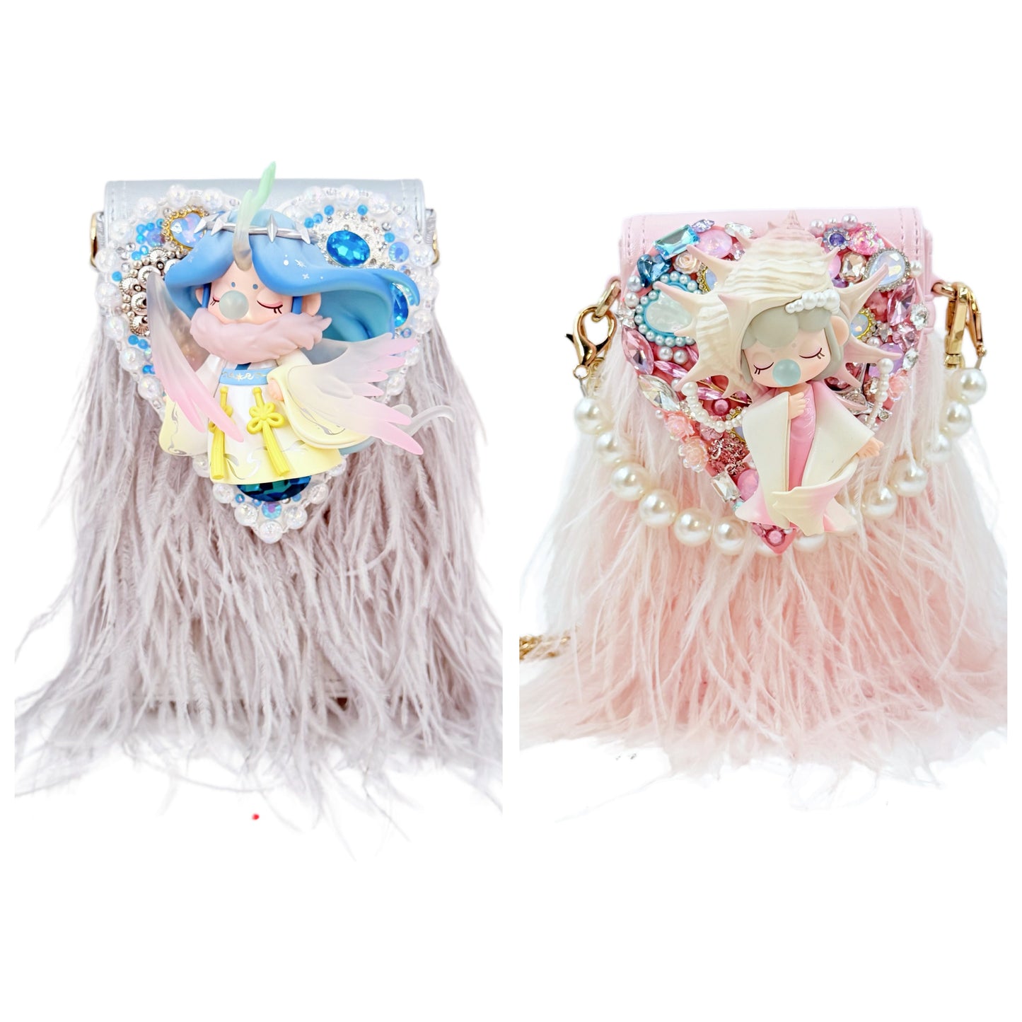 Handmade Heart-Shaped Crossbody Phone Bag