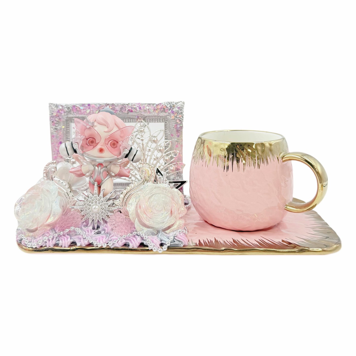 Handmade Ceramic Tea Cup and Plate