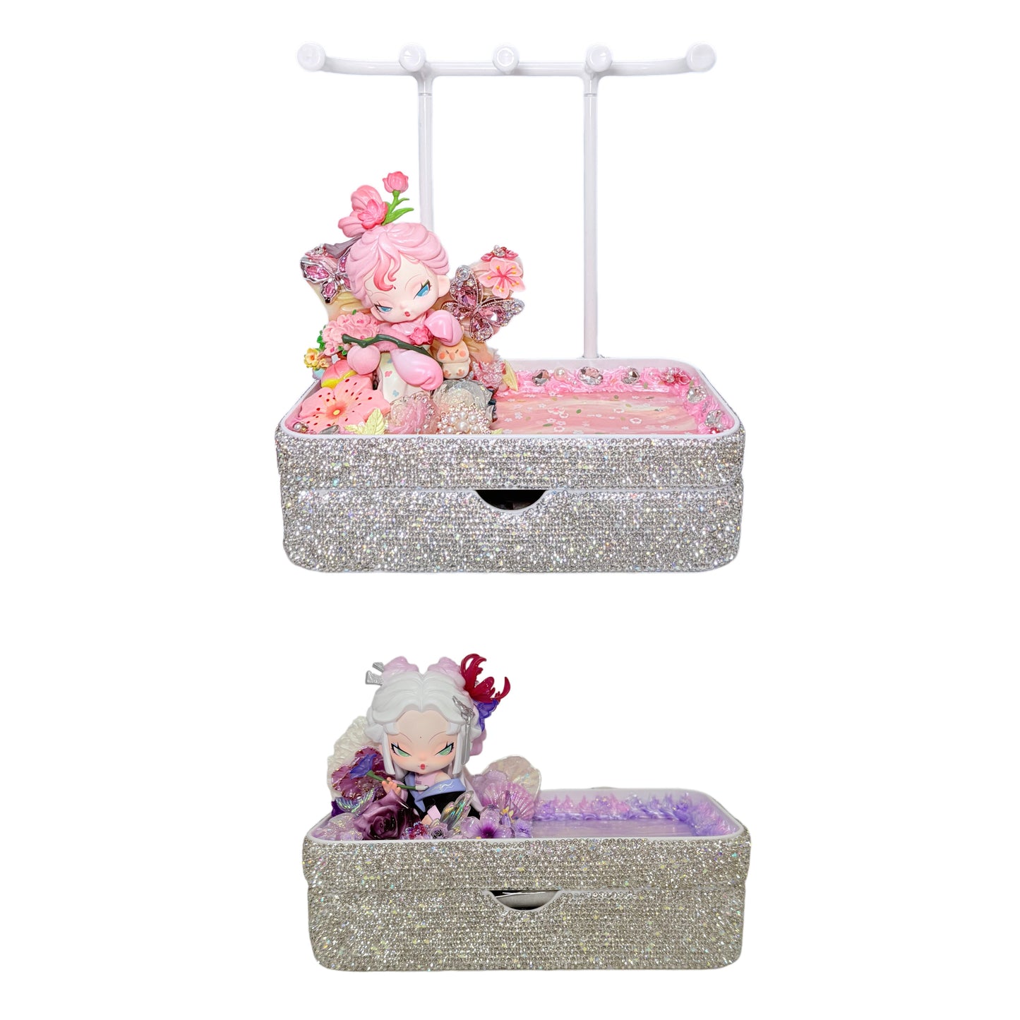 Handmade Rhinestone Entrance Storage Tray