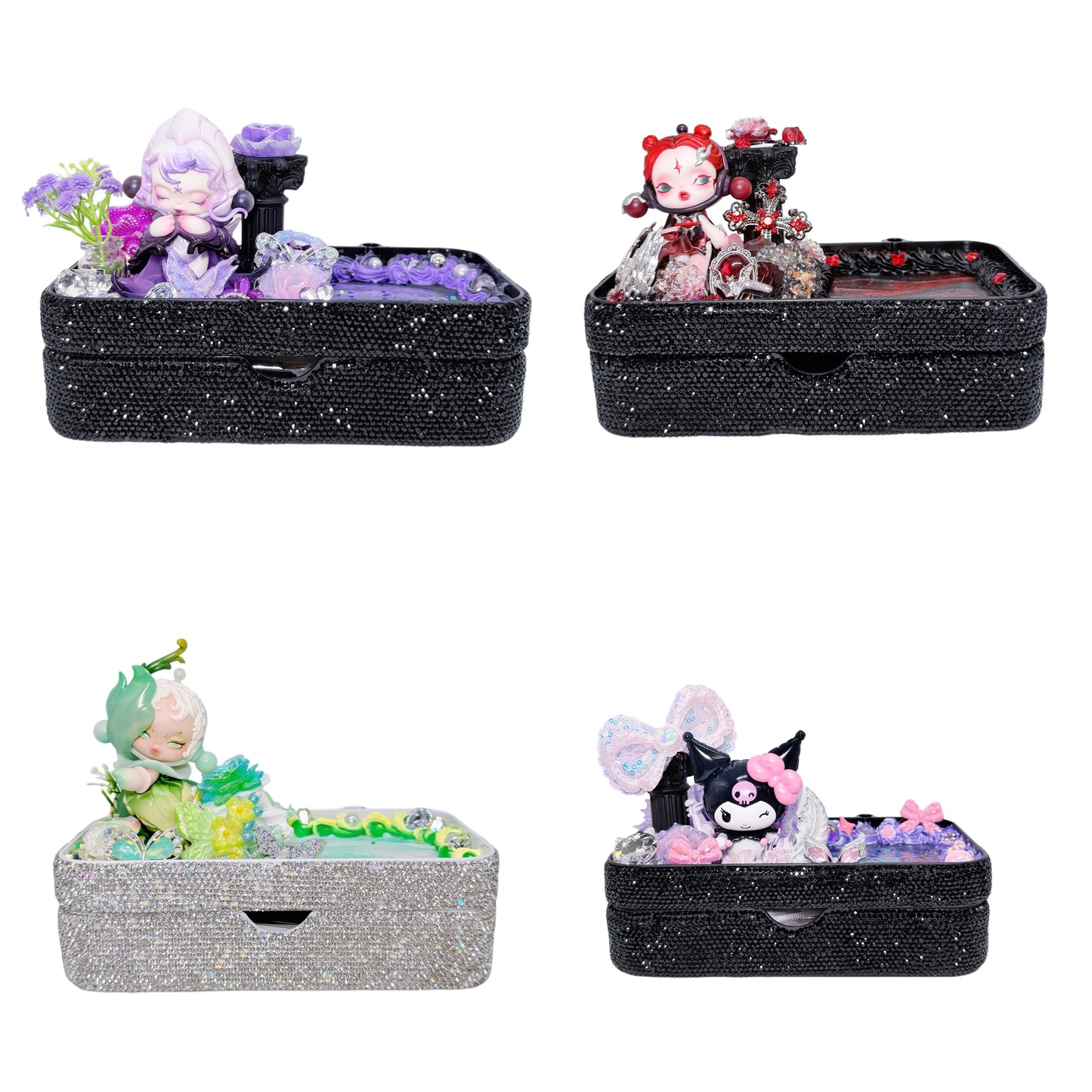 Handmade Rhinestone Entrance Storage Tray