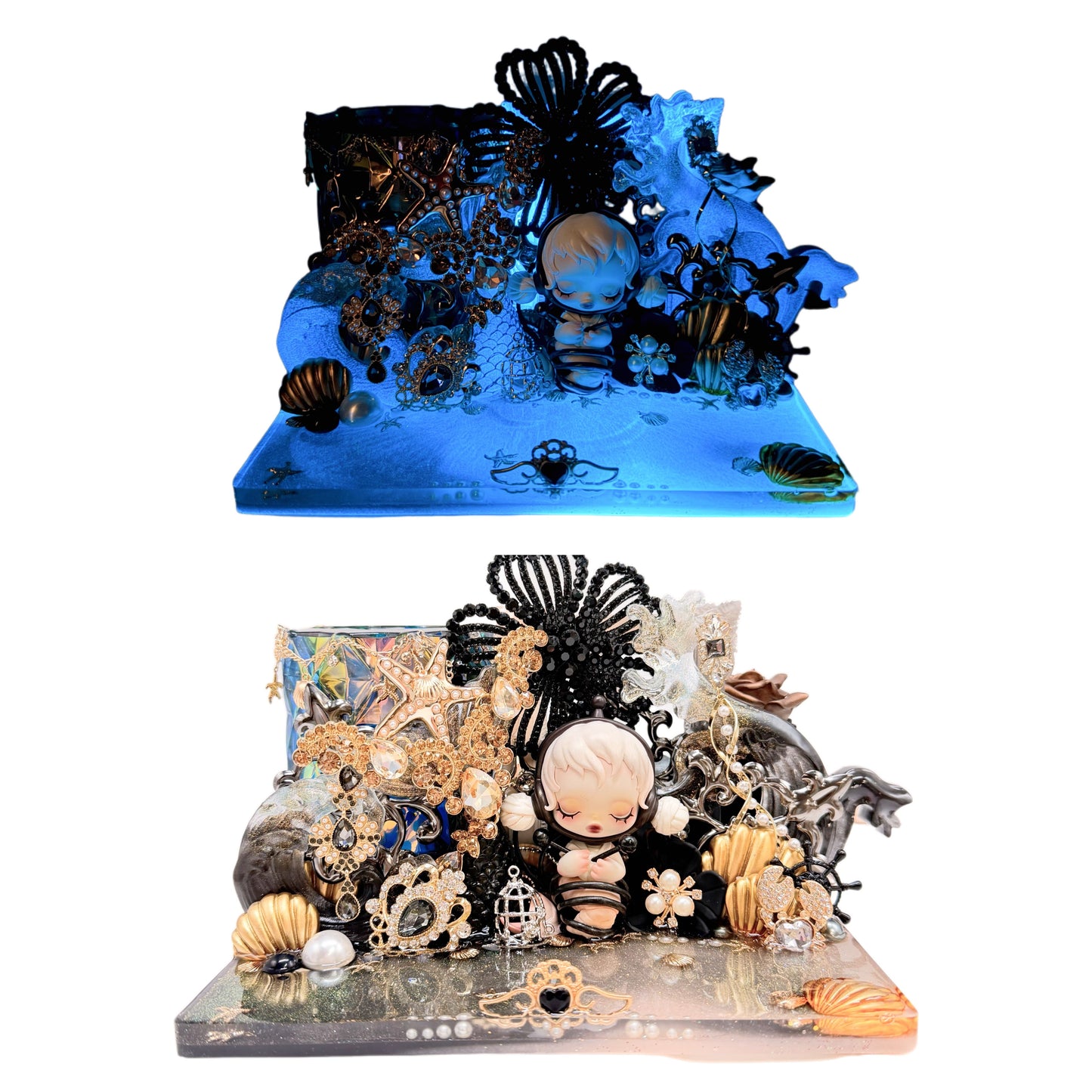 Handmade Mermaid Pen Holder Table Decor