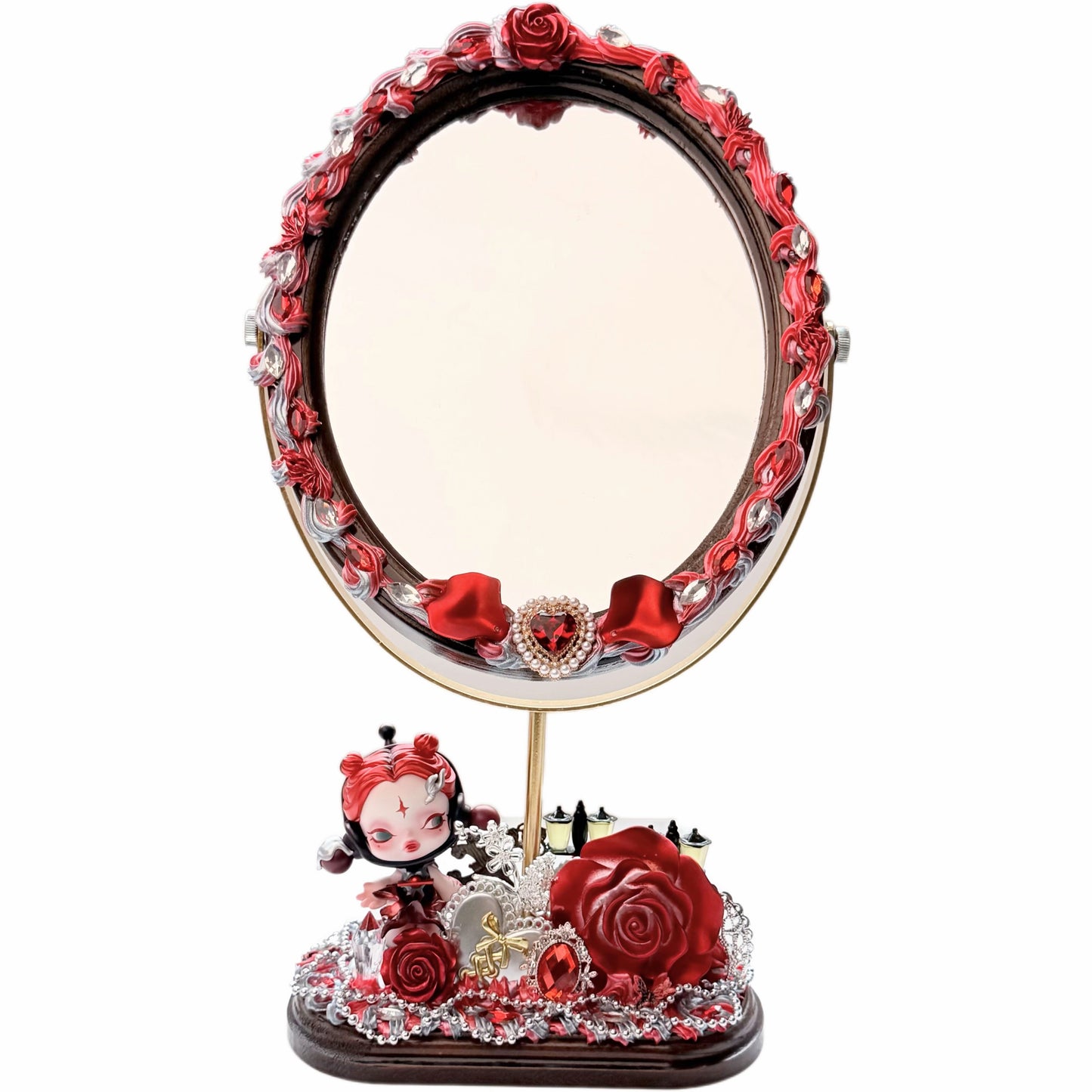Handmade Wooden Makeup Mirror