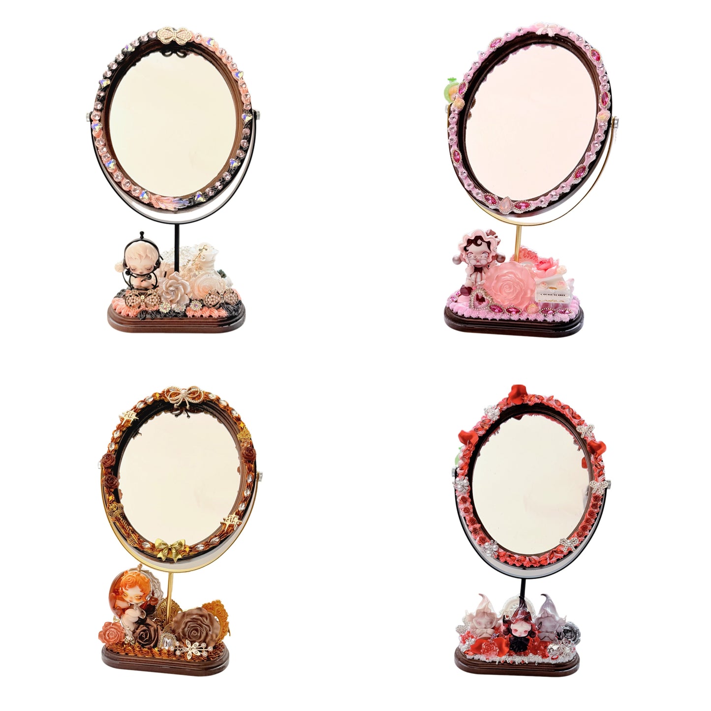 Handmade Wooden Makeup Mirror