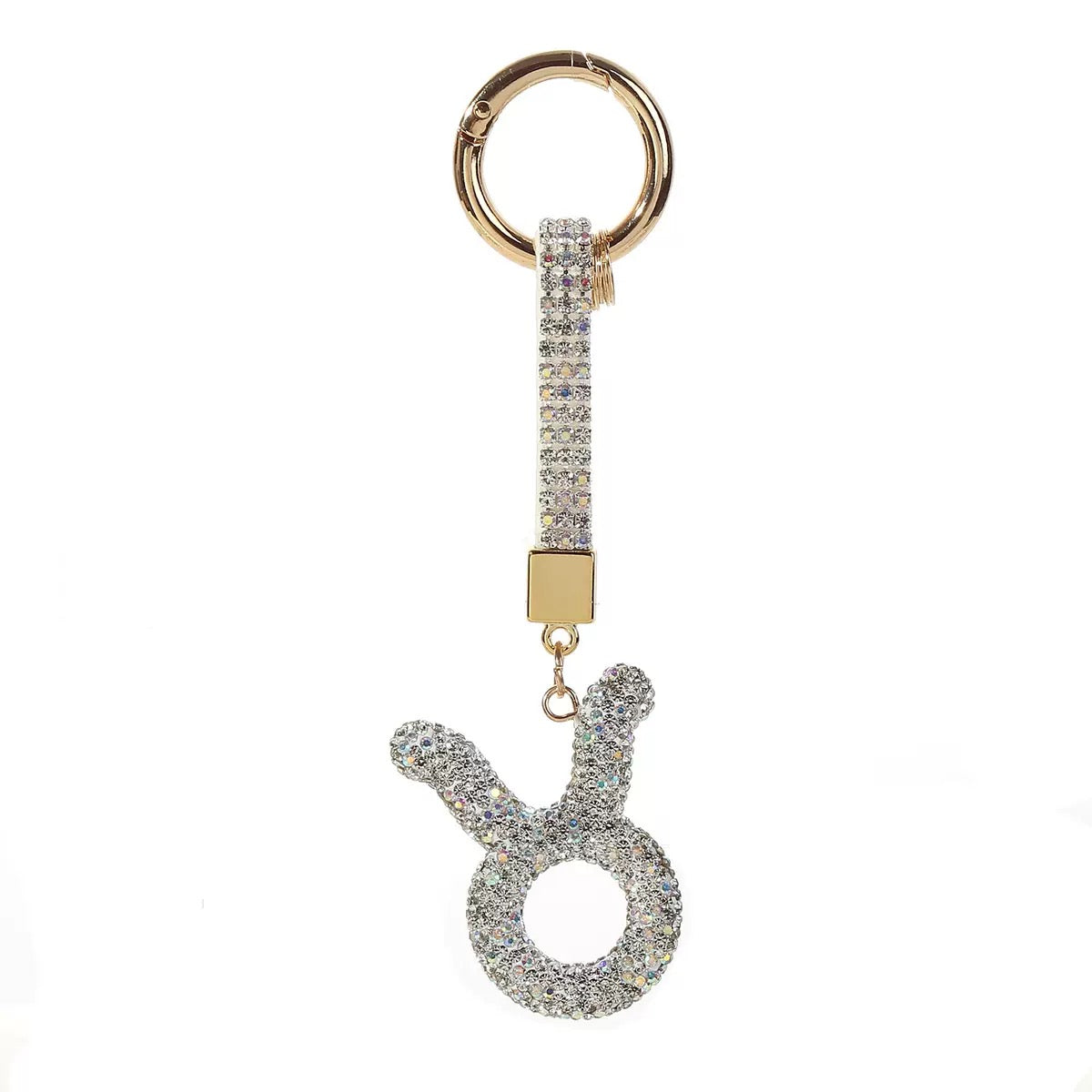 12 Constellation Diamond Bag Pendant Keychain 3
