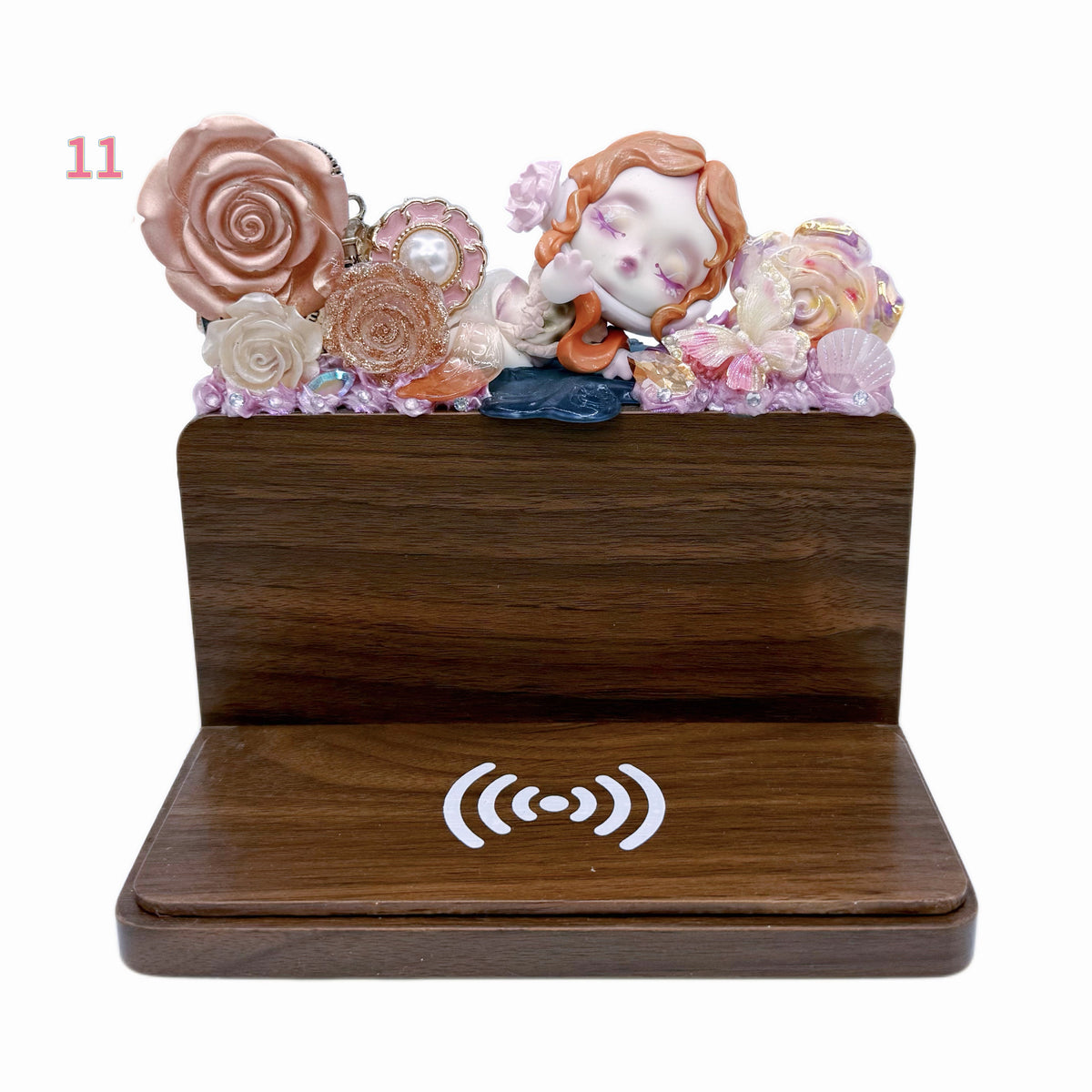 Kosbling In Stock- Wooden Alarm Clock Wireless Charger