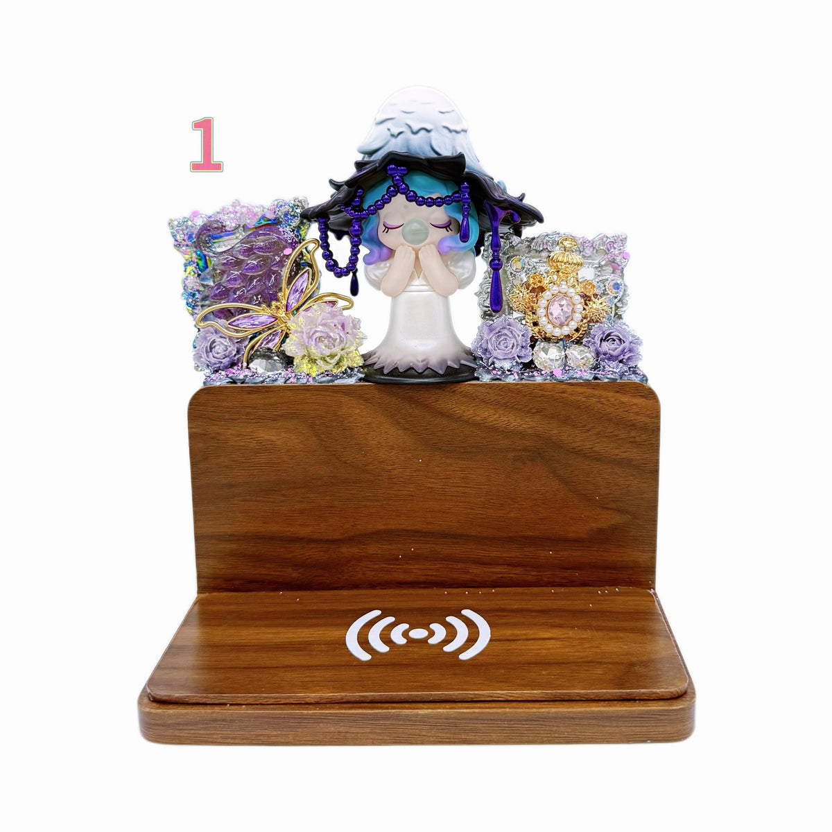 Kosbling In Stock- Wooden Alarm Clock Wireless Charger