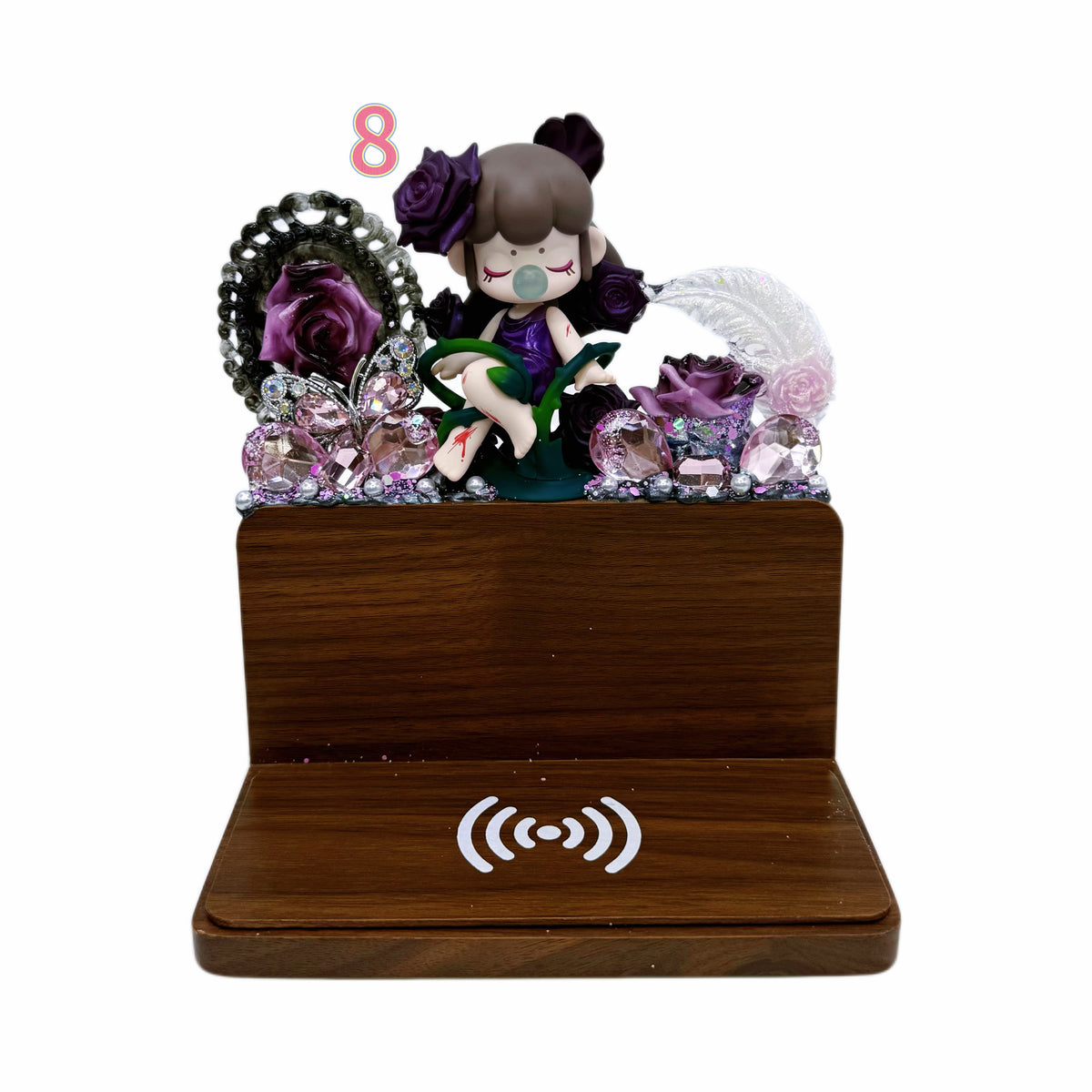 Kosbling In Stock- Wooden Alarm Clock Wireless Charger