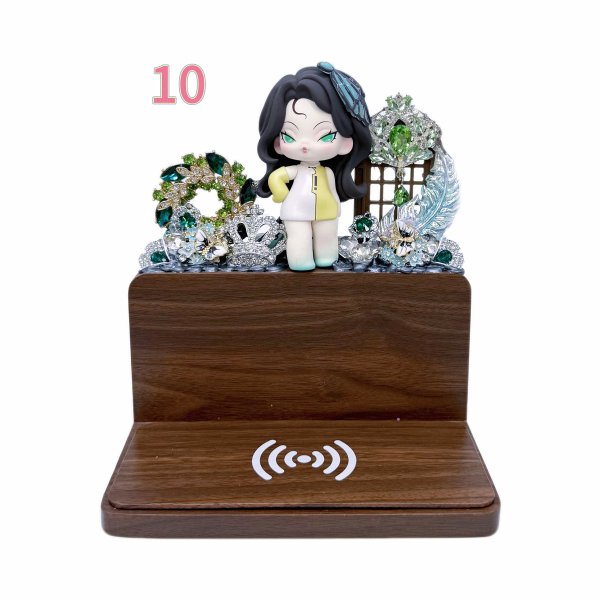 Kosbling In Stock- Wooden Alarm Clock Wireless Charger
