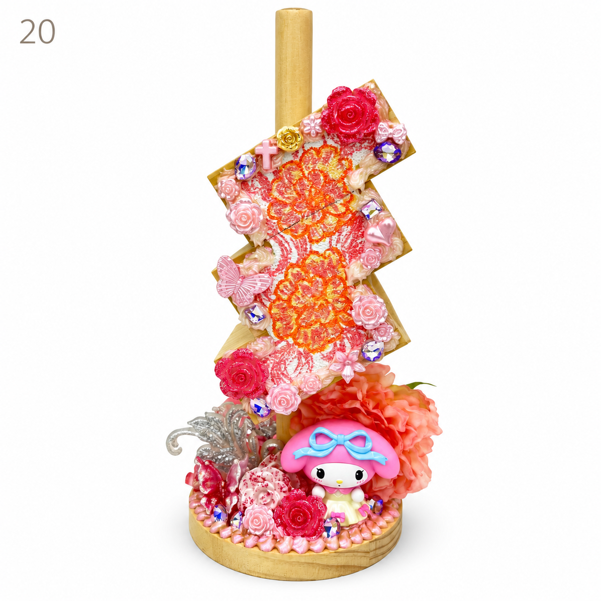 Kosbling In Stock- Three-Tier Hand-Painted Pen Holder
