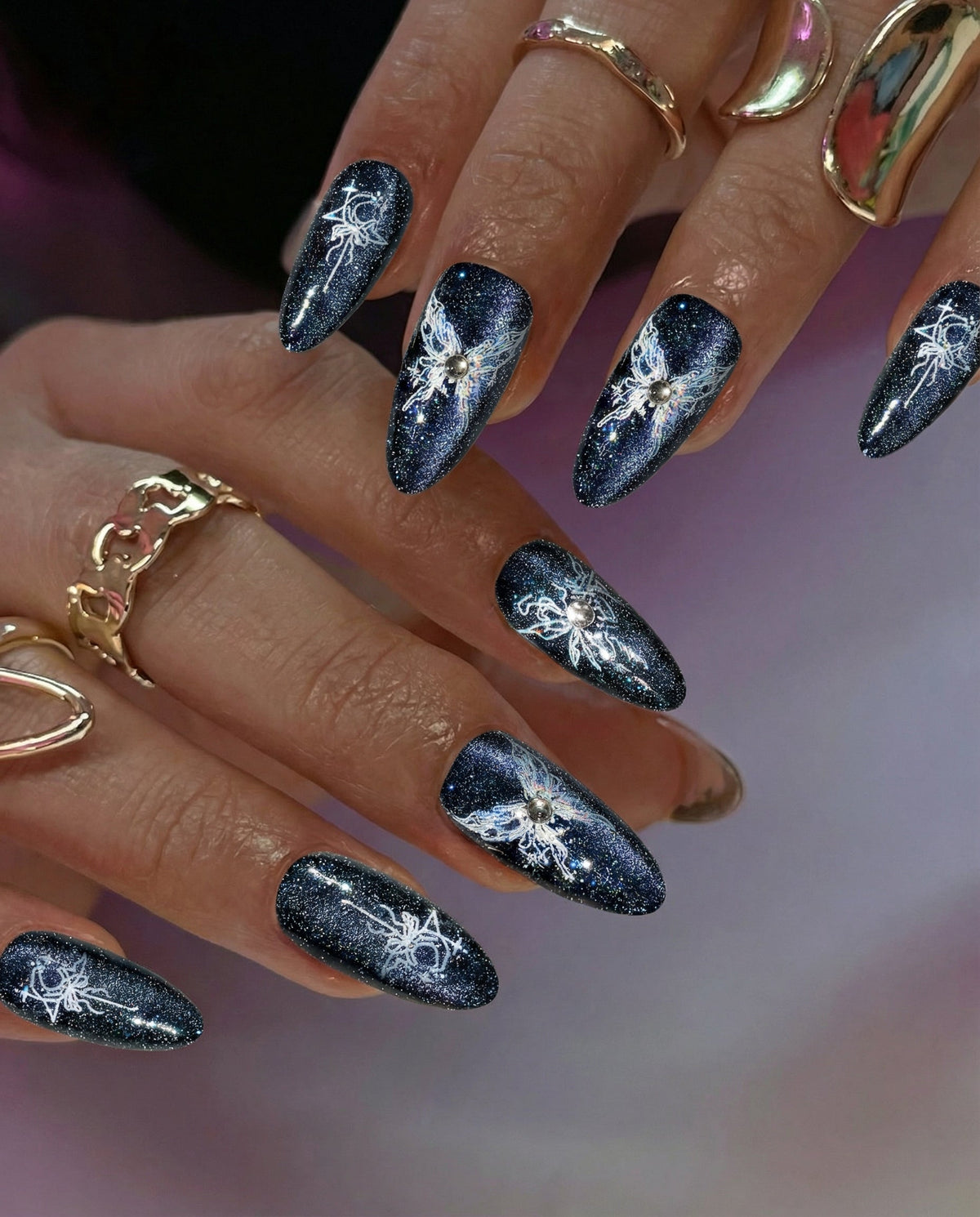KOSBLING nail studio — Cat Eye / Polar Night+