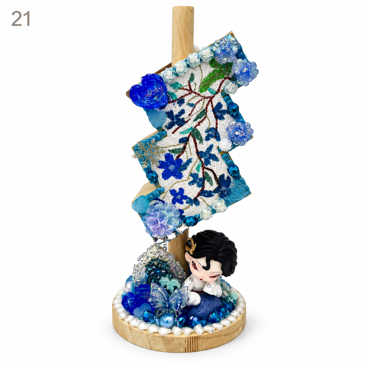 Kosbling In Stock- Three-Tier Hand-Painted Pen Holder
