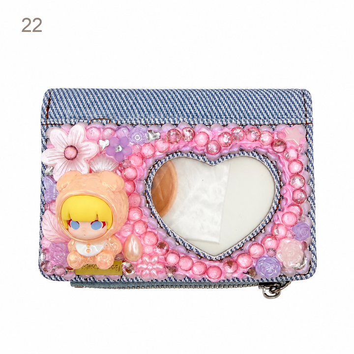 Decorated Heart-Shaped Coin Purse