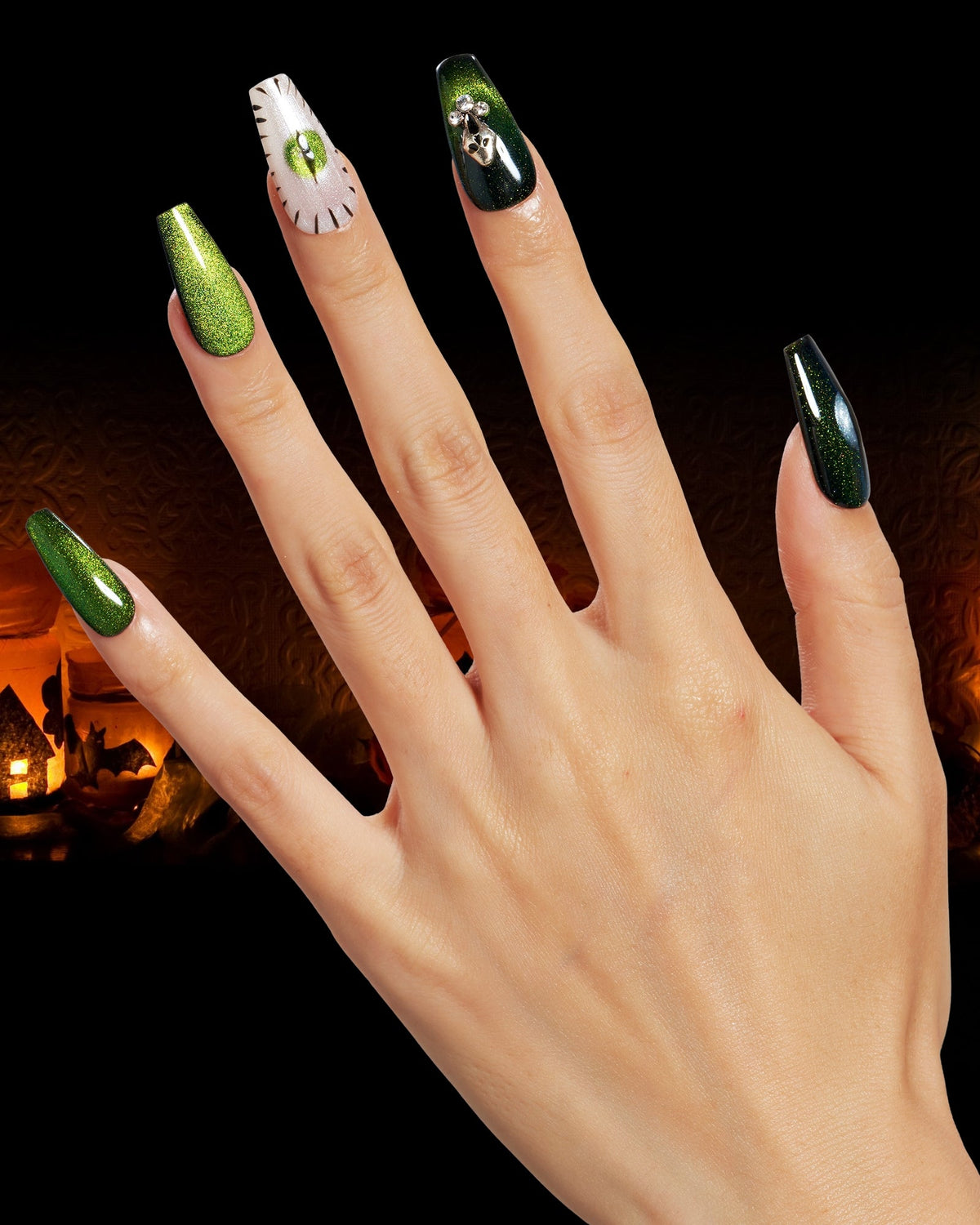 KOSBLING nail studio — Cat Eye / Emerald Curse